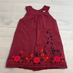 DPAM girls layered dress embroidered flowers 23 months